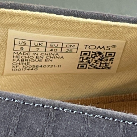 Navy Tie-Dye Woven Redondo Espadrille TOMS - Picture 7 of 8